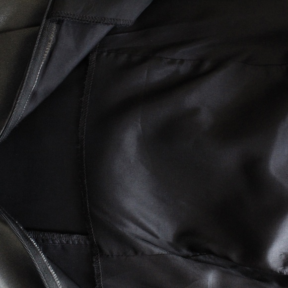 1990's Niteway Gunmetal Grey Chiffon Prom Dress with Rosette Neckline - Picture 8 of 9